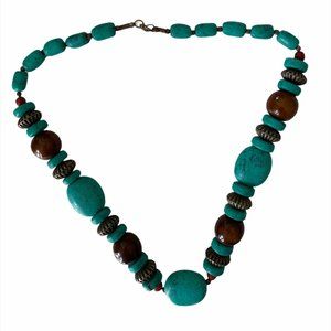 Chunky Turquoise Stone Necklace
